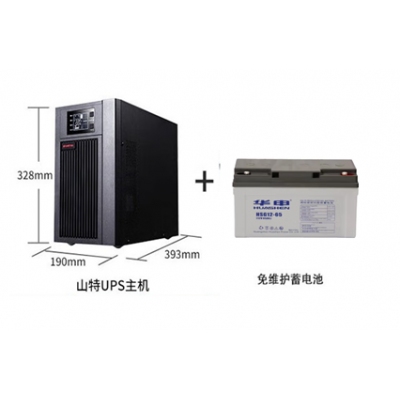 山特UPS（C2KS主机+HUASE品牌12V65AH蓄电池6块）/套